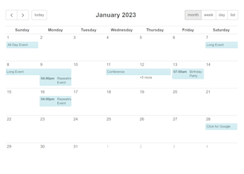 Bootstrap Calendar (DEMO)