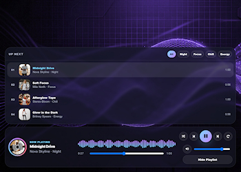 Glass Wave Player (DEMO)