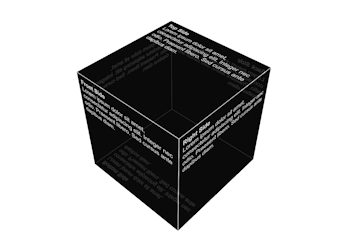 Animated Text Cube