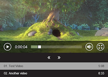 HTML5 video with playlist