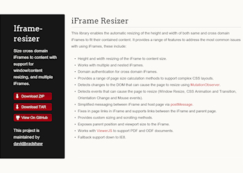 iFrame Resizer